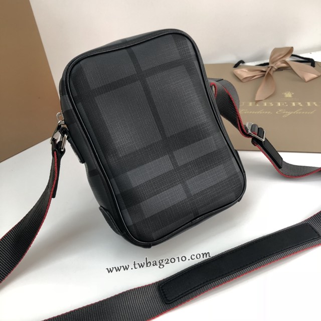 Burberry專門店新款London斜背包 巴寶莉London格紋男士單肩斜挎包 yxb1295